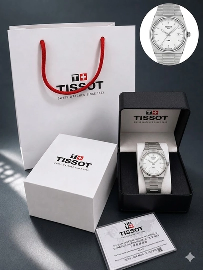 Мужские наручные часы Tissot ,кварцевый механизм, часы, документы и коробка в комплекте — IWATCHE-85W0449-ПРОЗР