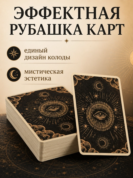 Колода карт Таро для гаданий, предсказаний и обучения, 78 арканов, русская инструкция