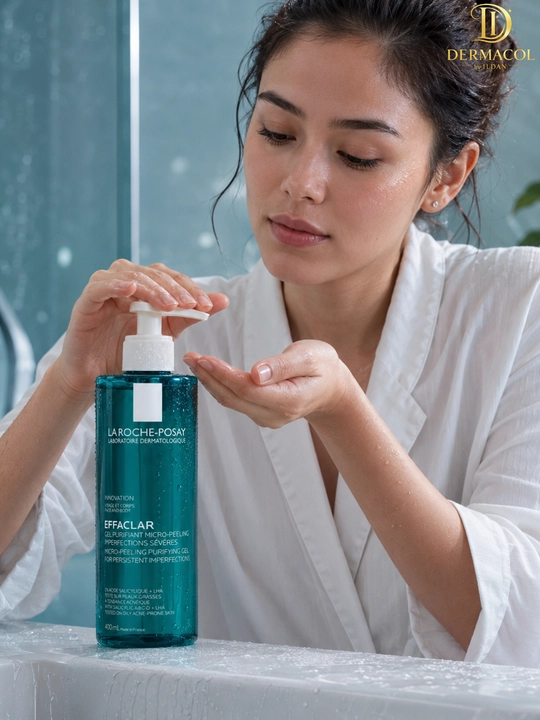 Очищающий гель для лица и тела laroche Effaclar Micro-Peeling, для ежедневного ухода 400 ml