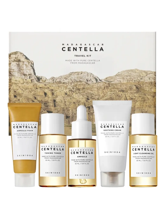 SKIN1004 Madagaskar Centella Travel Kit terini parvarish qilish to'plami - 