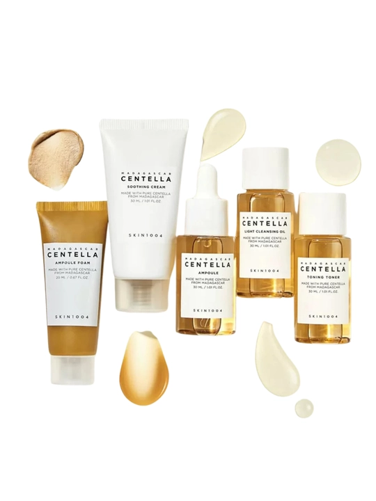 SKIN1004 Madagaskar Centella Travel Kit terini parvarish qilish to'plami