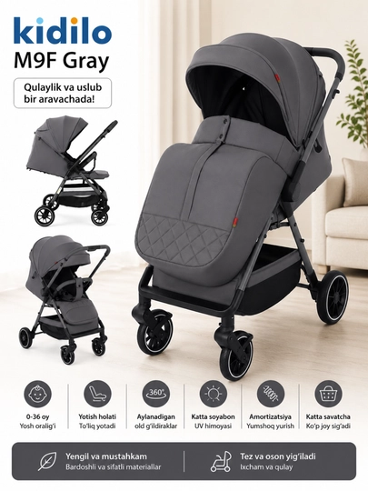Bolalar aravachasi Kidilo M9/M9F - 