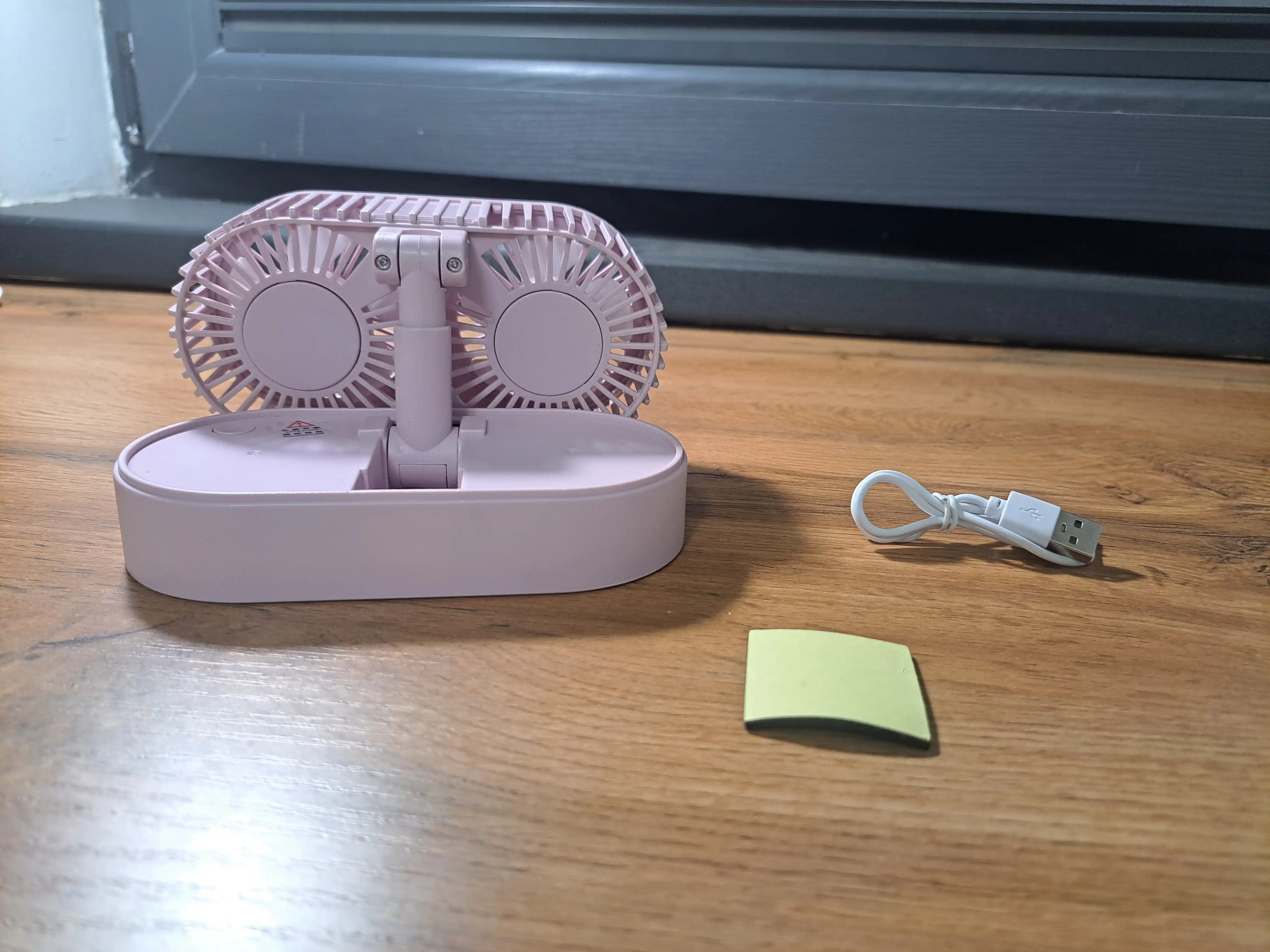 Мини вентилятор двойной, USB вентилятор, настольный, складной, охлаждающий