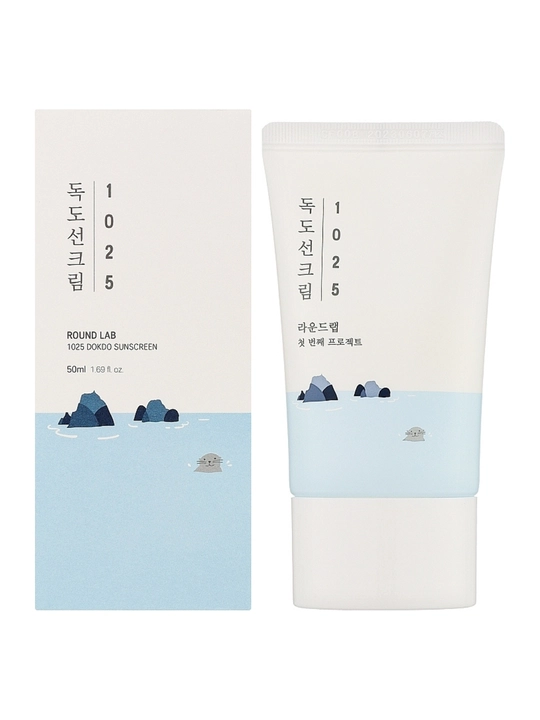Round Lab 1025 Dokdo quyoshdan himoyalovchi yengil kremi SPF50+ PA++++ - 