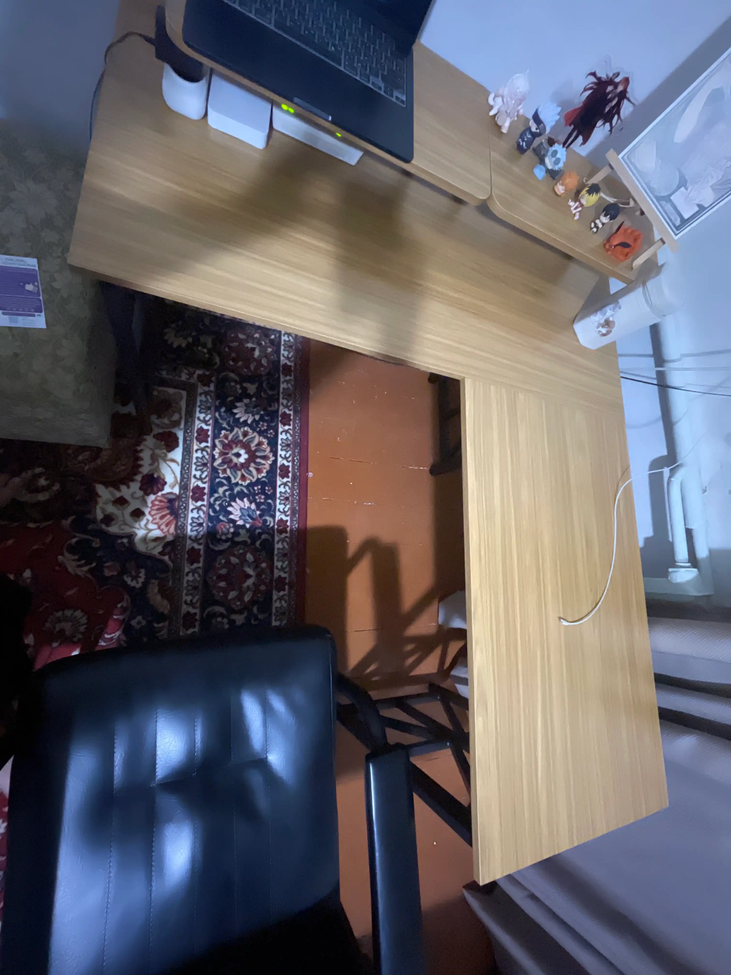 Стол с полкой для офиса, школы, ноутбука и компьютера, компьютерный стол
