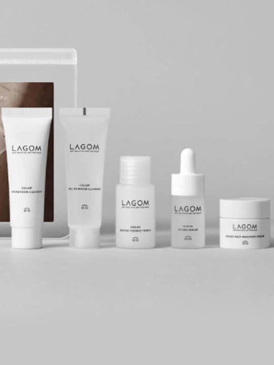 Lagom Travel Kit yuz uchun 5 ta vosita mini-to‘plami - 