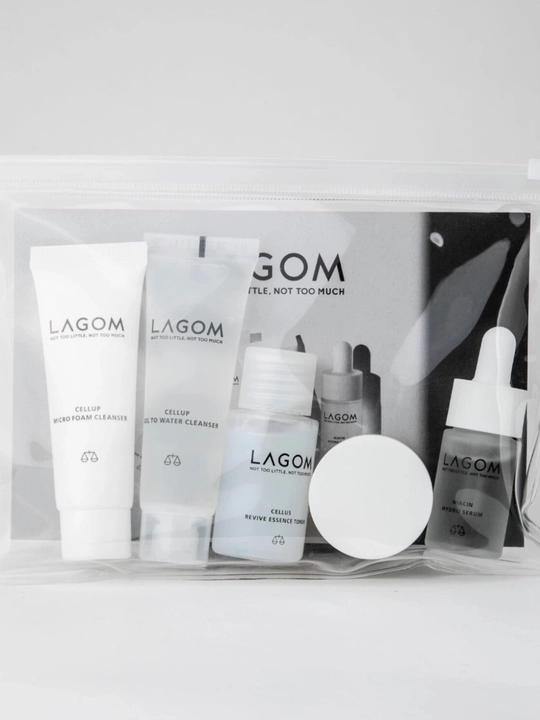 Lagom Travel Kit yuz uchun 5 ta vosita mini-to‘plami