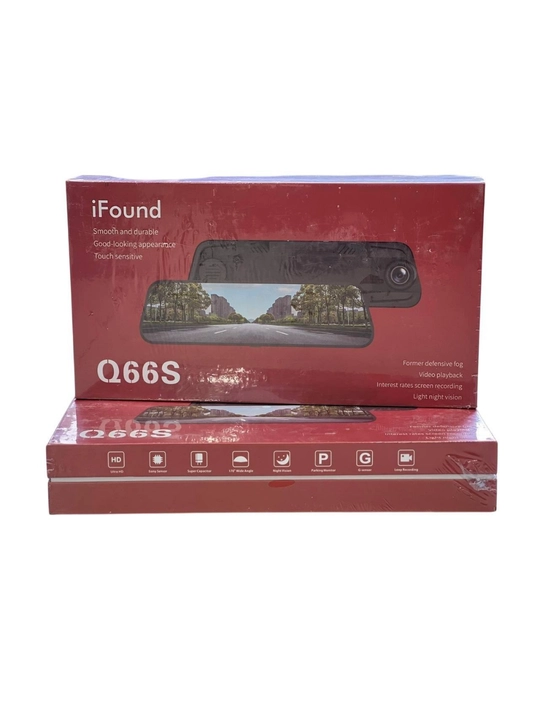 Videoregistrator IFOUND Q-66 S avtomobil uchun ixcham kuzatuv kamerasi qora