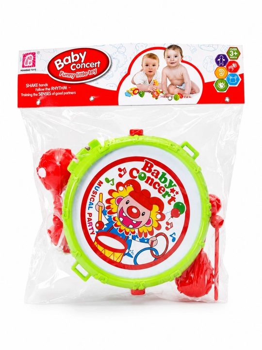 Bolalar uchun musiqiy baraban o‘yinchog‘i Baby Concert, 3 yosh+