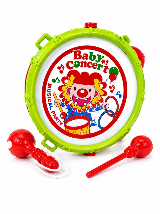Bolalar uchun musiqiy baraban o‘yinchog‘i Baby Concert, 3 yosh+