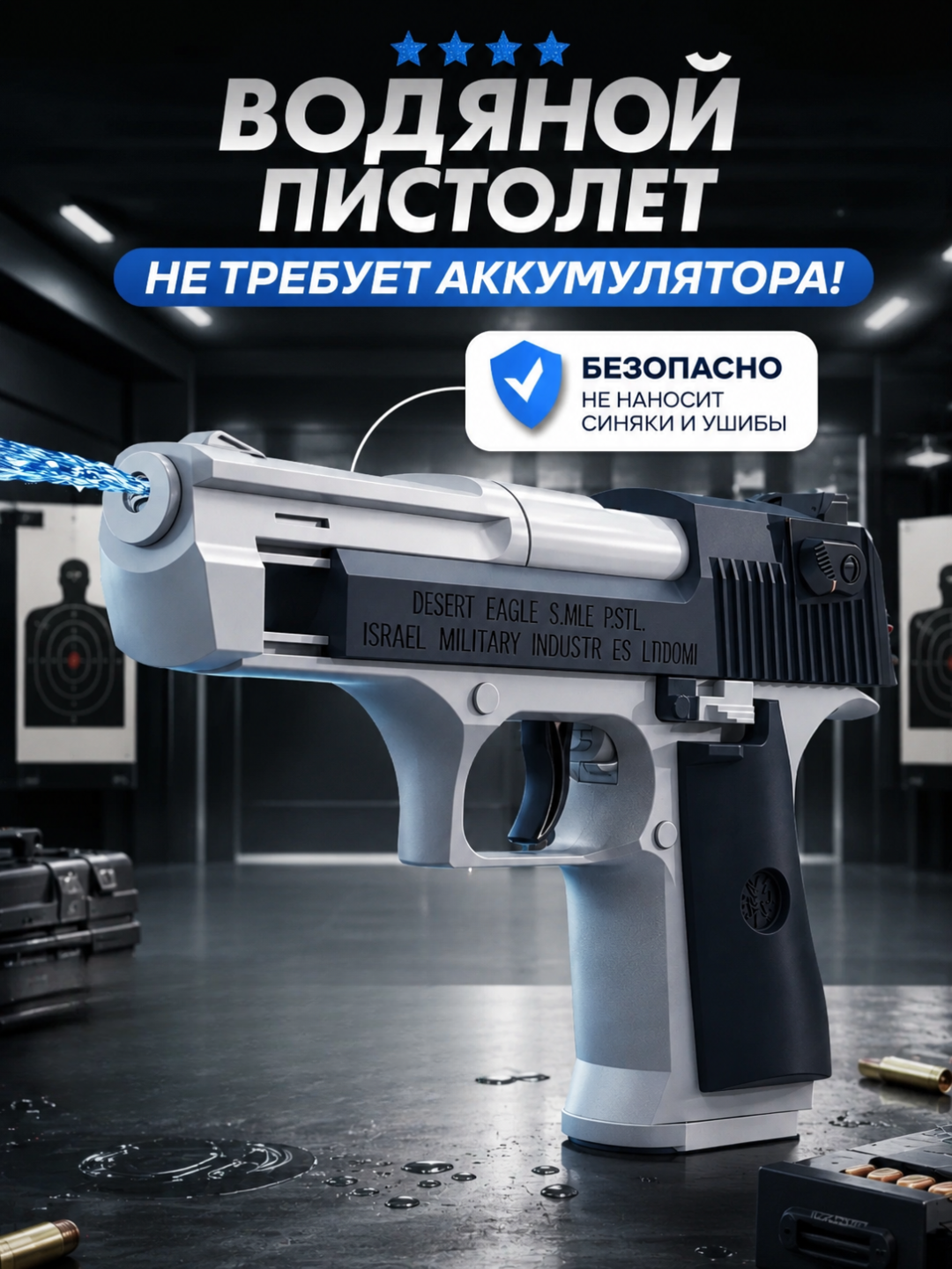 Водяной пистолет для детей, для летнего сезона