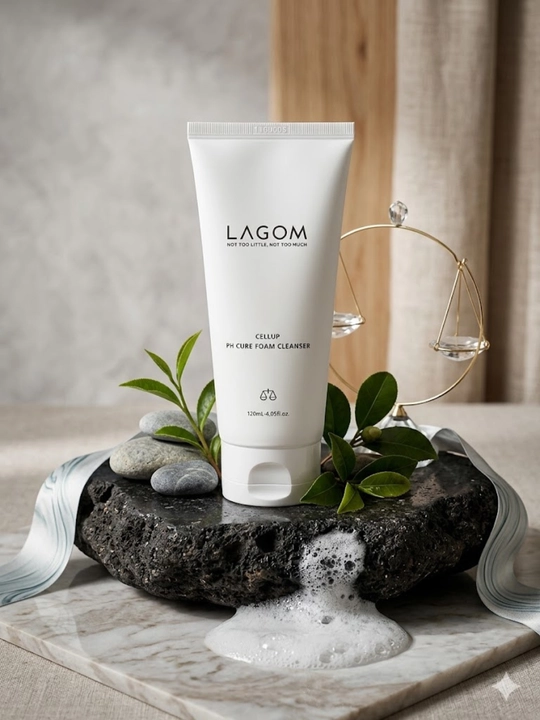 PH darajasi past bo'lgan yumshoq ko'pik Lagom Cellup Ph Cure Foam Cleanser, 120 ml - 