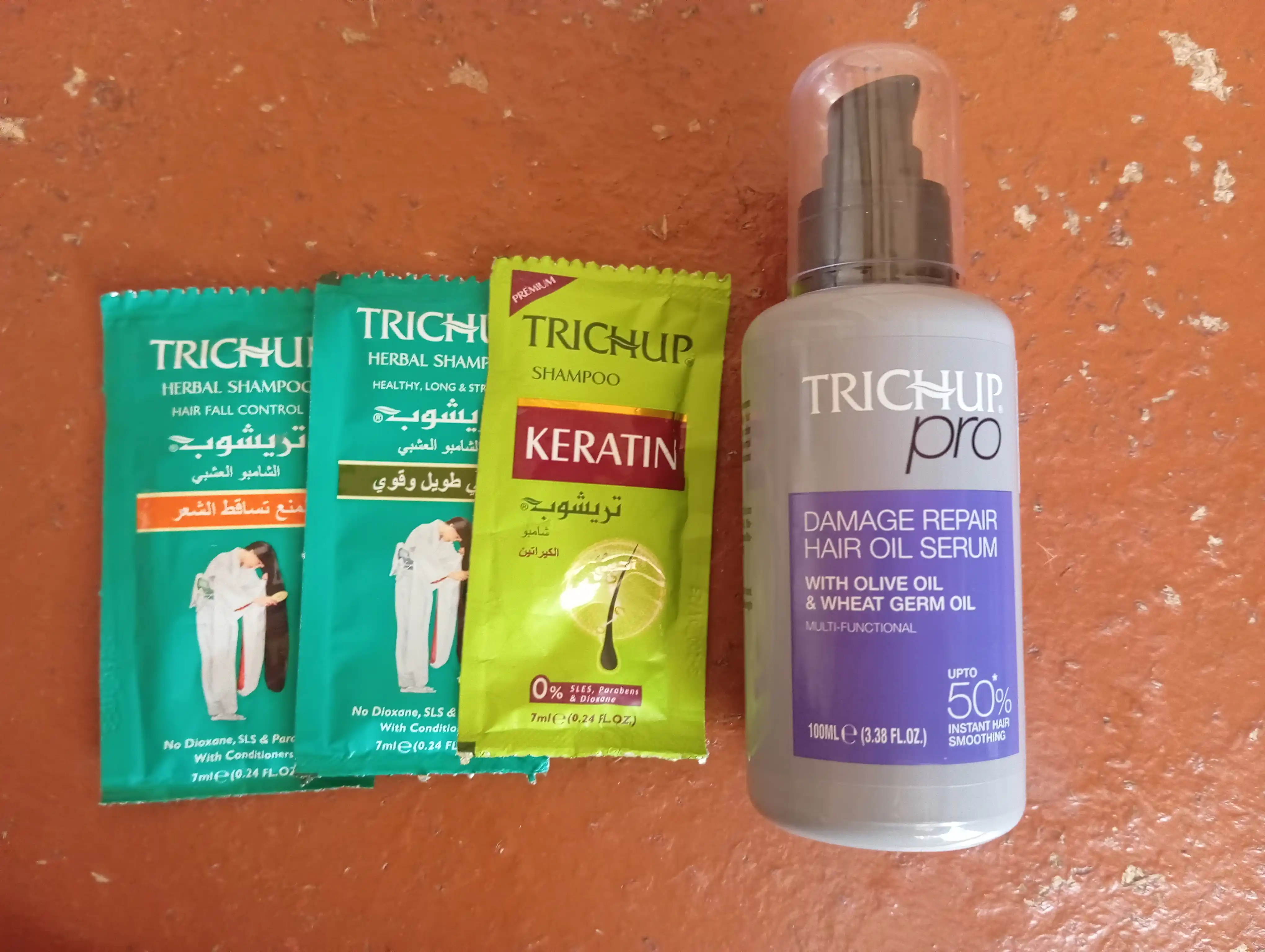 Soch uchun tiklovchi zardob (Trichup Pro Damage Repair Hair Oil Serum 100 ml)