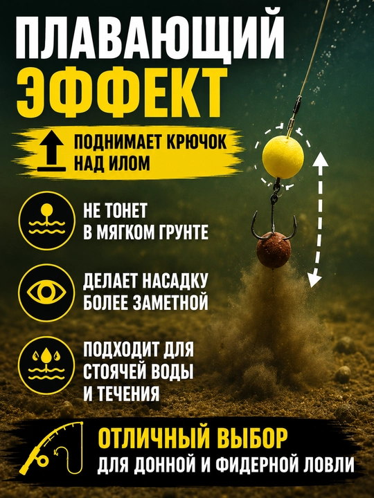 Рыболовные пуфики для привлечения карпа