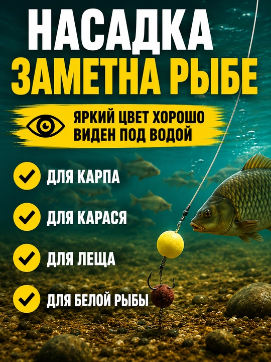 Рыболовные пуфики для привлечения карпа