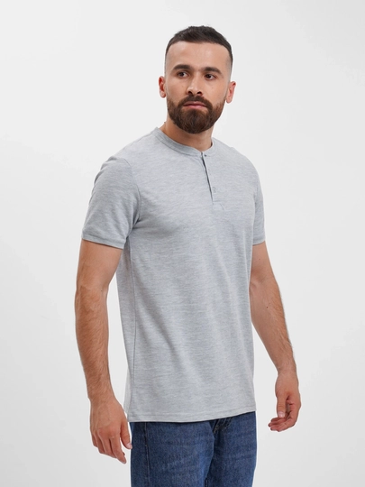 Футболка Henley на пуговицах, с коротким рукавом Ramonso, поло, финка - 