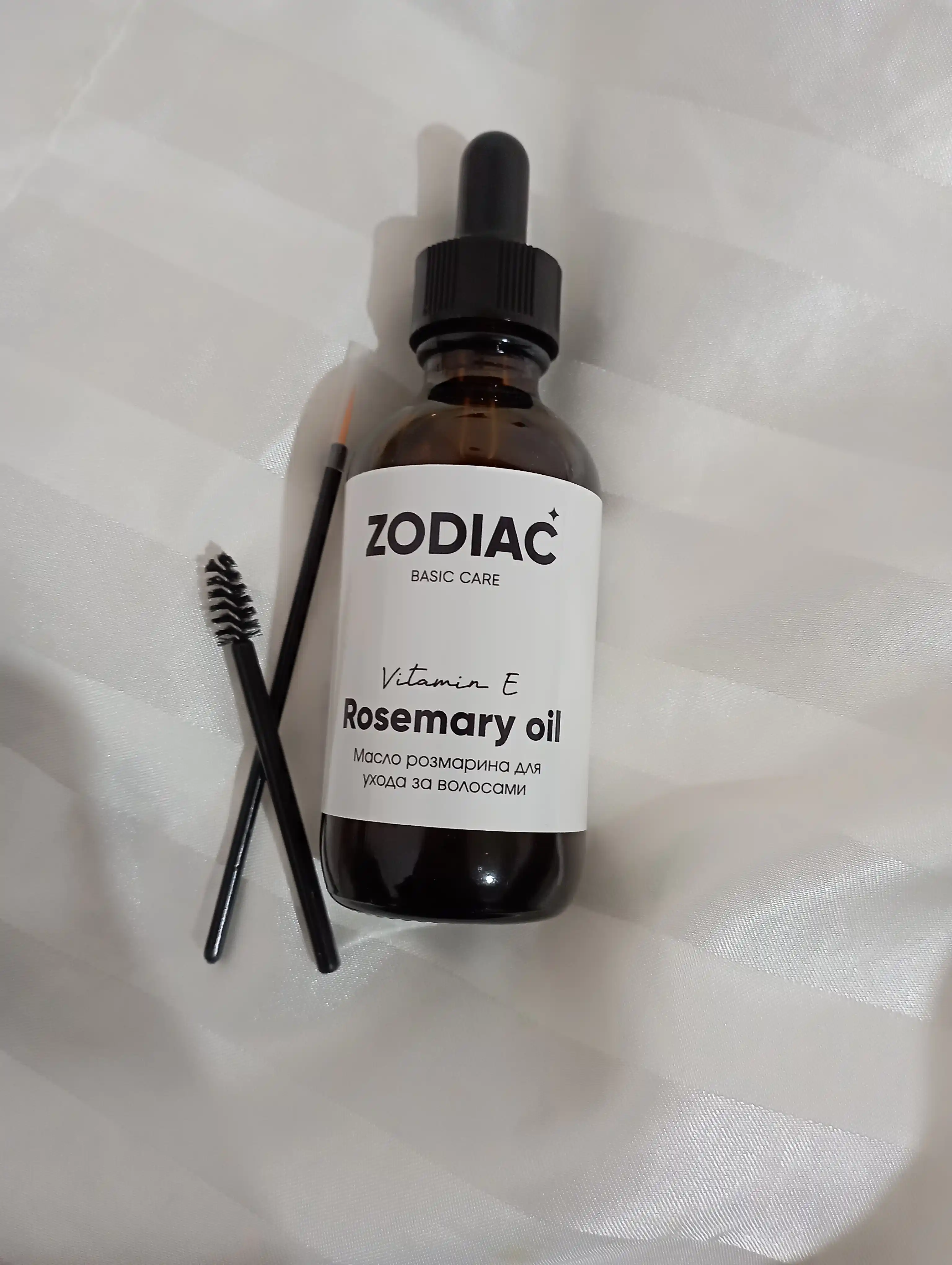 ZODIAC soch o‘stirish uchun rozmarin moyi, qosh va kipriklar uchun zardob, E vitamini, 60 ml