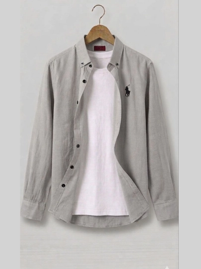 Мужская льняная рубашка Lion Classic Linen Casual, M-XXL — WEARDOD-LIONKOYLAK-СВЕТСЕР-M