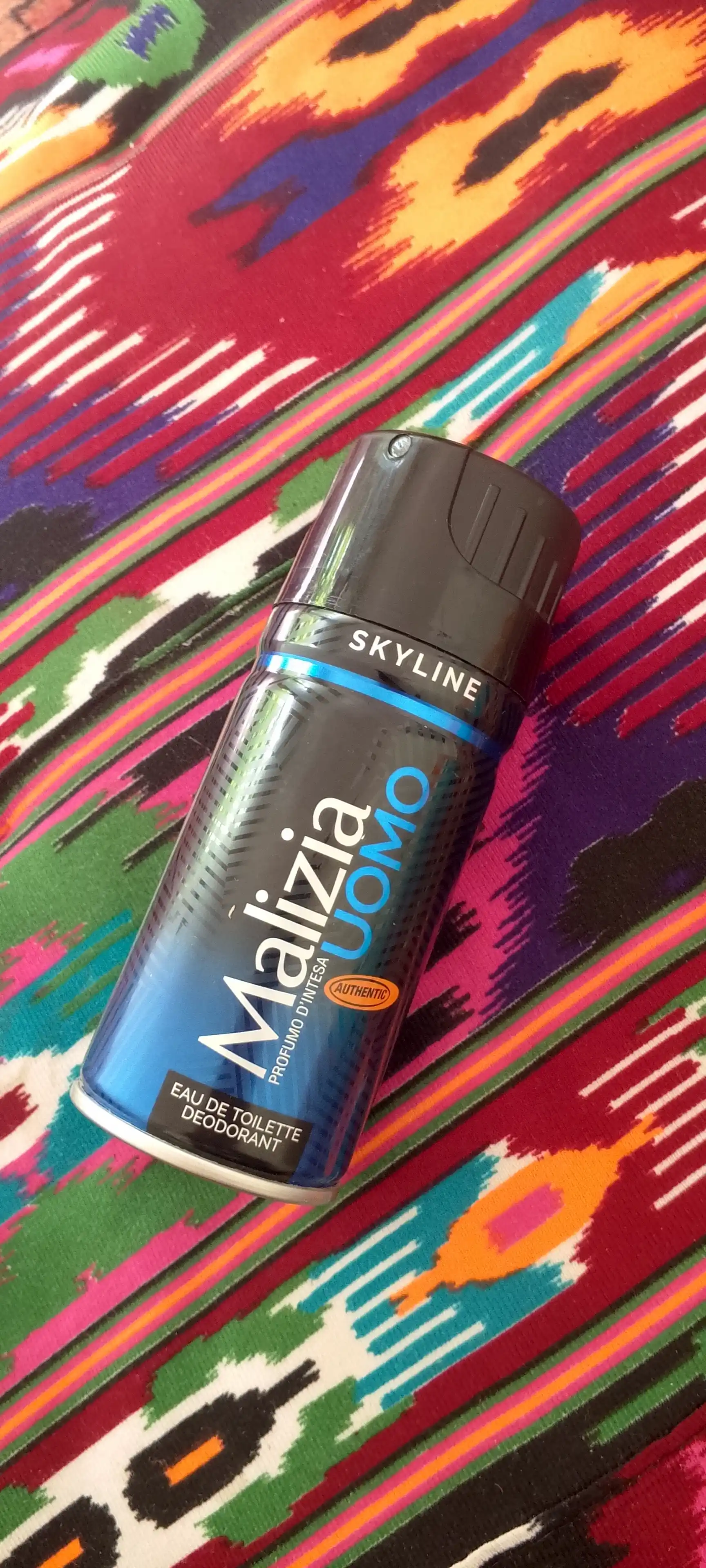 Parfyumlangan dezodorant Malizia Uomo EDT Deo Spray Silver, Skyline, erkaklar uchun, 150 ml