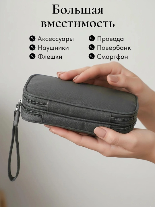 Сумка органайзер для проводов и аксессуаров, чехол для телефона