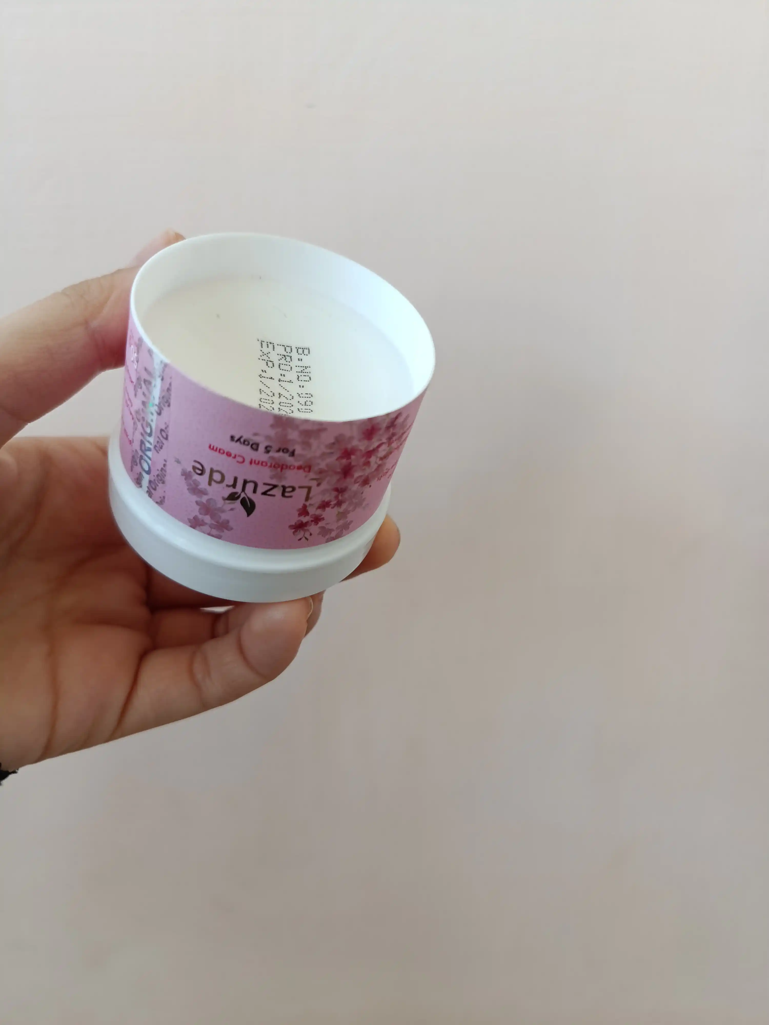 Lazurde dezodorant krem, atirli, tabiiy tarkibli, 50 g