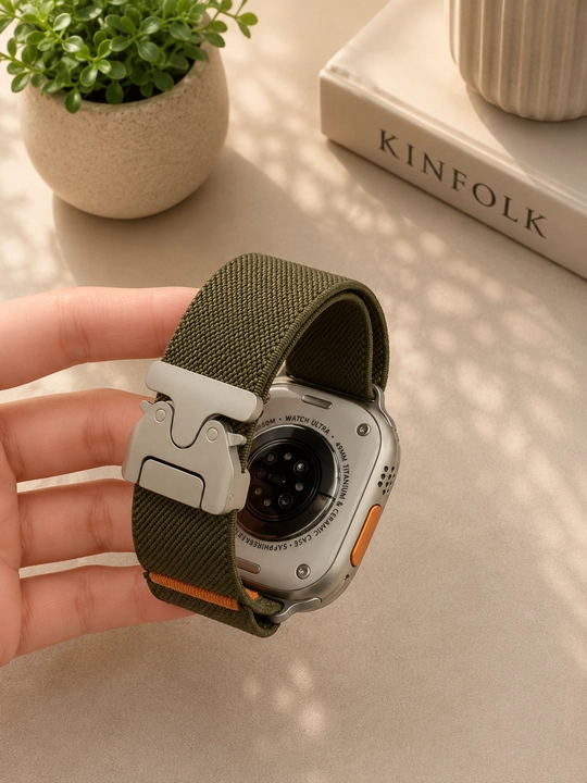 Apple Watch  remeshogi, neylon kamar, parashyut qulf, 42 44 45 46 49 mm, Ultra, SE
