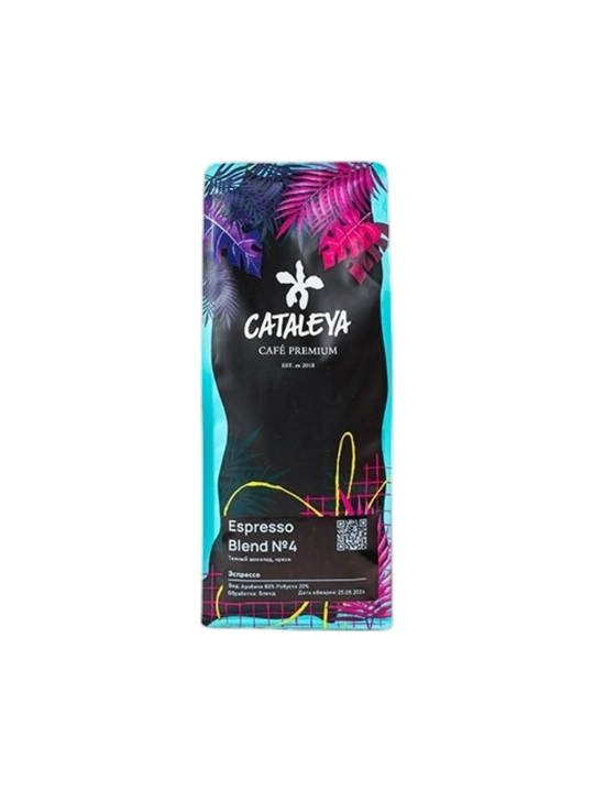 Cataleya Espresso No4 donli qahvasi, 80% arabika, 20% robusta