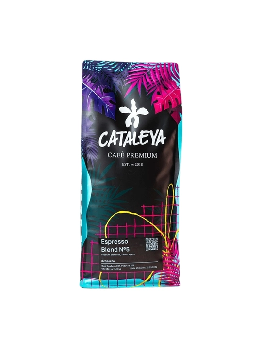 Кофе зерновой Cataleya Espresso Nº5, 80% арабика 20% робуста - 