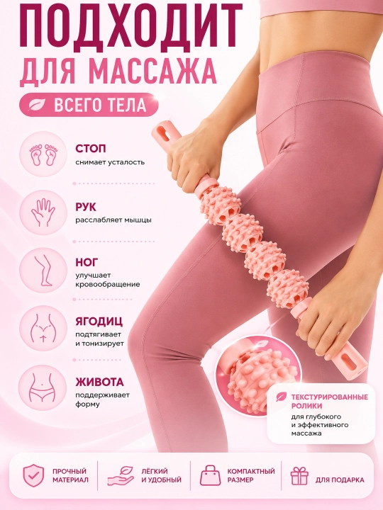 Массажёр для ног с роликами и магнитными точками антистресс массаж стоп