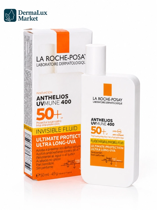 Oq iz qoldirmaydigan yengil yuz fluyid La Roche Anthelios SP50, 50 ml