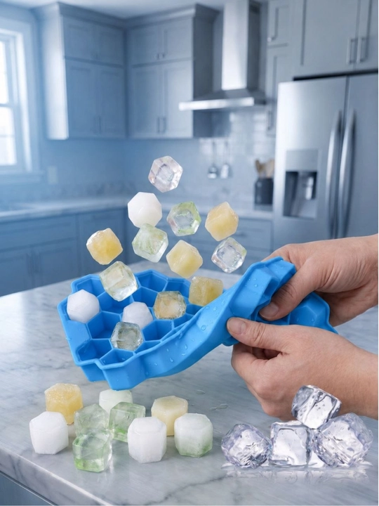 Muz uchun qolip, qopqoqli sillikon va plastmassalik - 