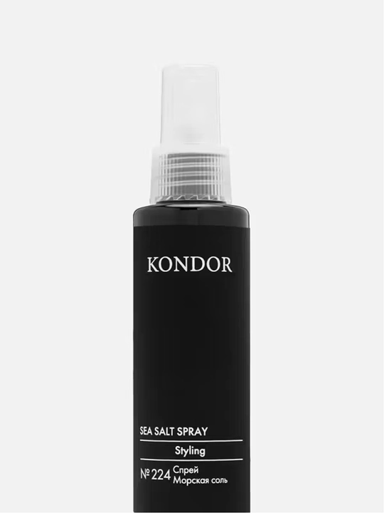 KONDOR / №224 Soch turmaklash uchun sprey "Dengiz tuzi", 100 ml
