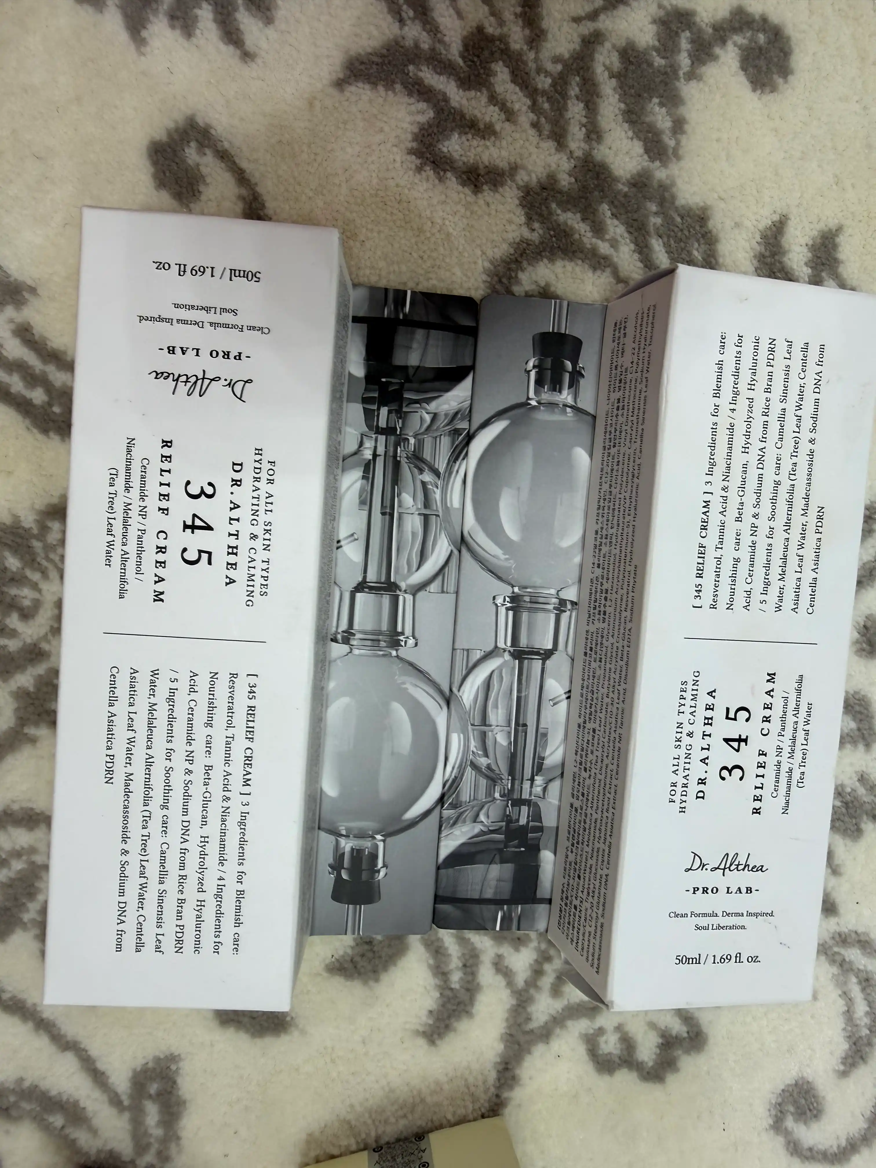 Dr. Althea 345 Relief Cream – sezgir va akne teri uchun tinchlantiruvchi krem, 50 ml