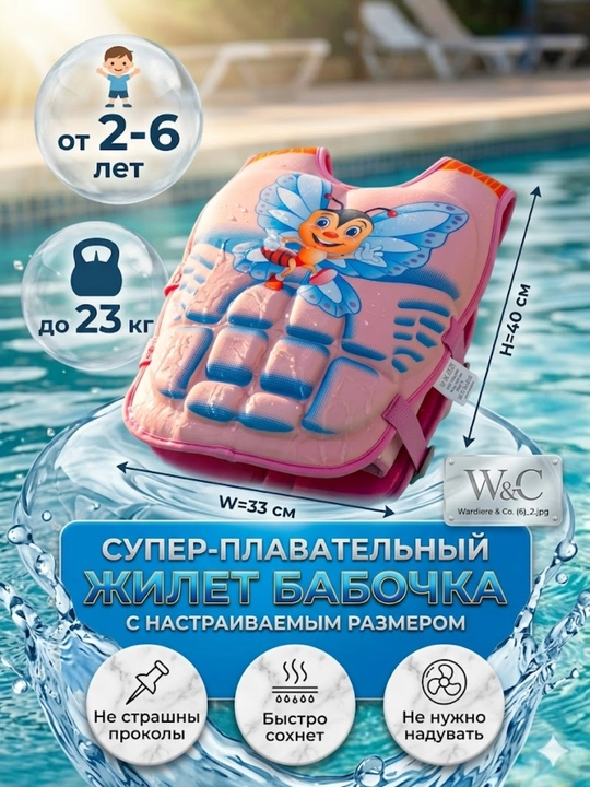 Bolalar suzish kiyimlari, shishirilmaydigan qutqaruv nimchalari, 3D dizayn - 