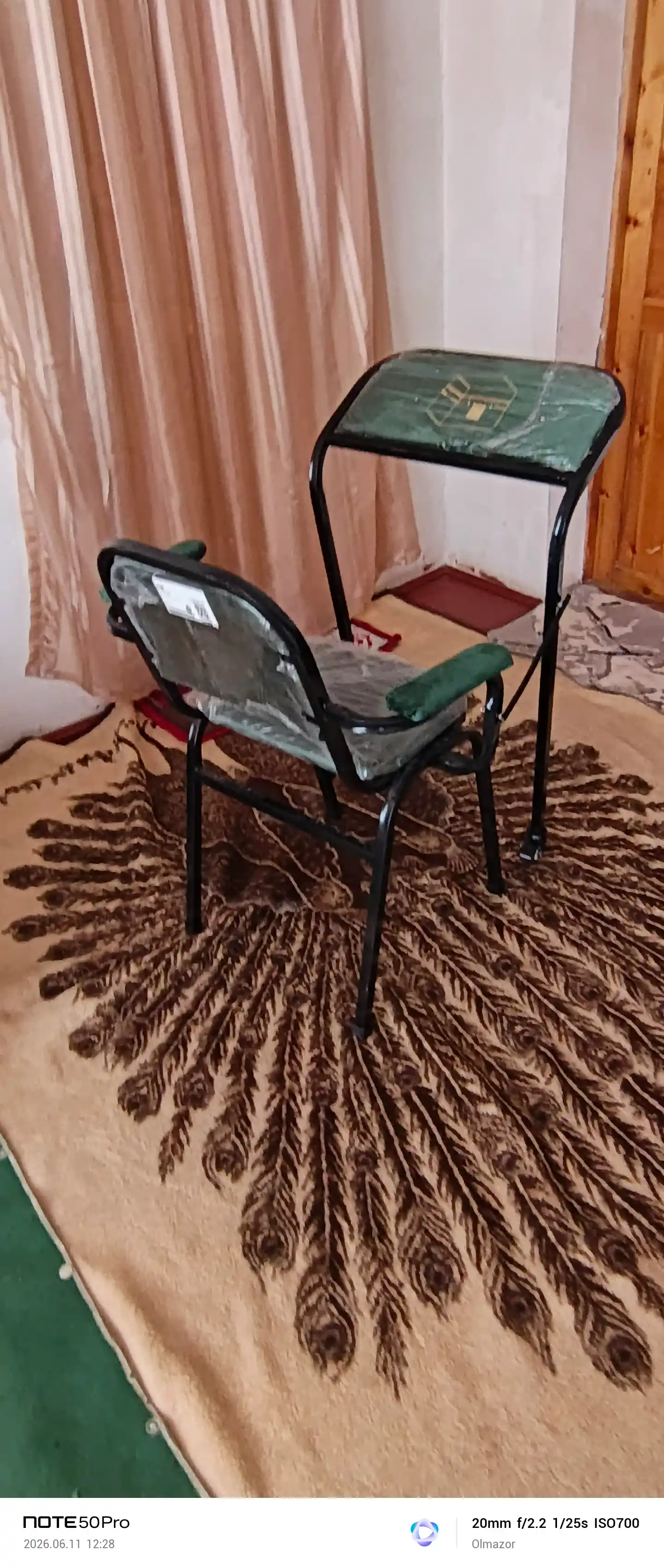 Namoz o‘qish uchun qulay stul Muallim, 170 kg gacha