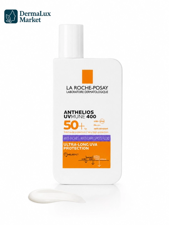 Himoya fluyid yuz uchun La Roche Anthelios SP50 oq izsiz yengil tekstura 50 ml