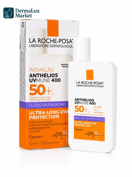 Himoya fluyid yuz uchun La Roche Anthelios SP50 oq izsiz yengil tekstura 50 ml