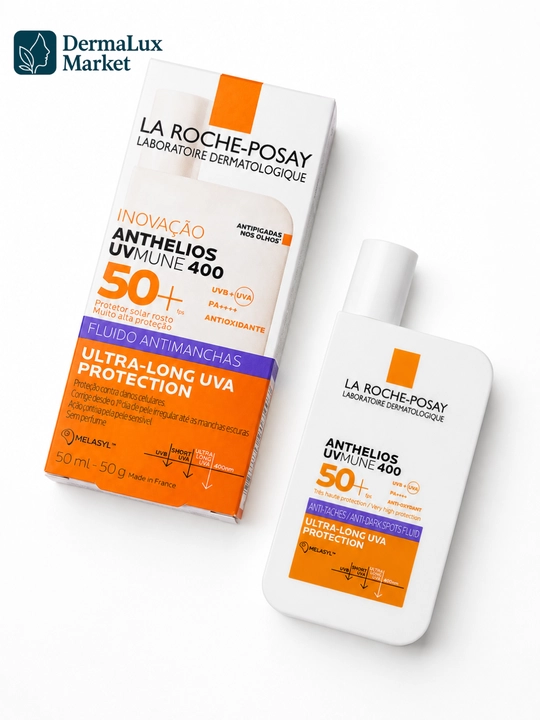 Himoya fluyid yuz uchun La Roche Anthelios SP50 oq izsiz yengil tekstura 50 ml