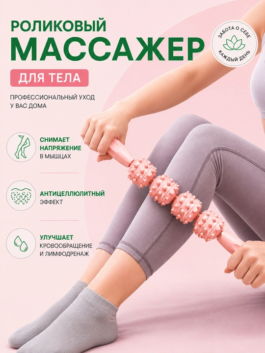 Роликовый массажер, массажер для тела, массажер для ног, массажер для бедер - 