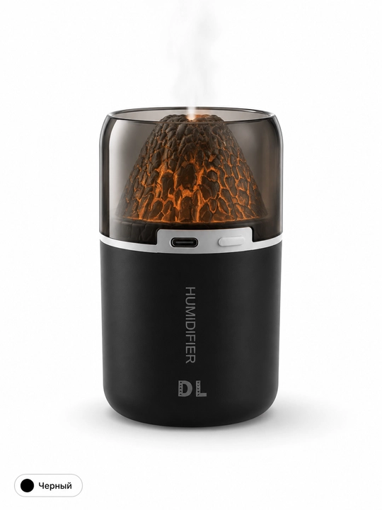 Avtomobil va stol uchun DL havo namlagich, USB Type-C, 180 ml, olov effekti bilan