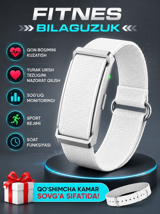 Фитнес-браслет Smart Bracelet — легкий удобный и с неограниченным доступом по подписке WHP - 