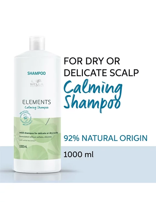 ELEMENTS Calming Soch va bosh terisi uchun tinchlantiruvchi shampun - 