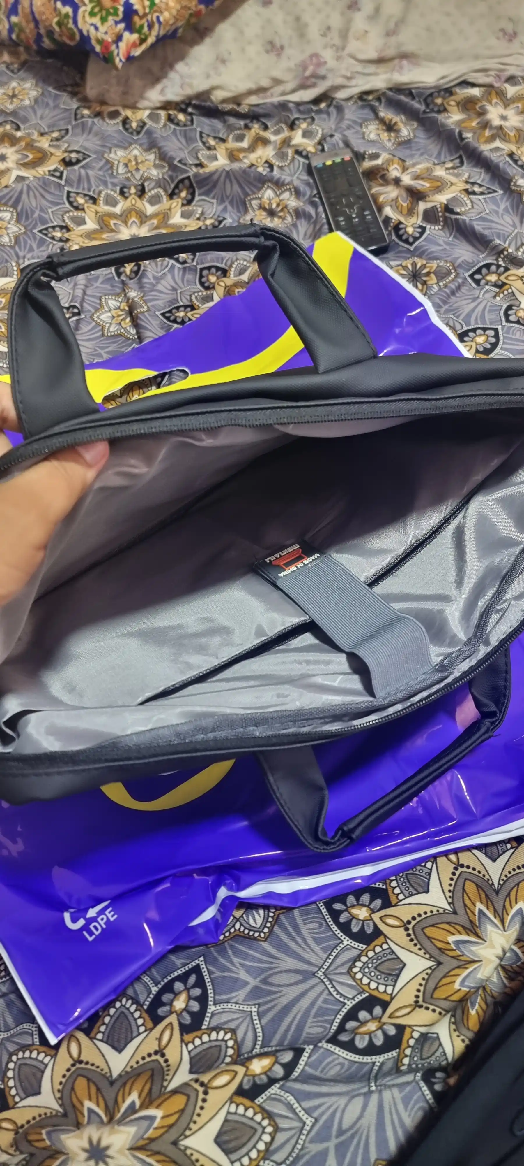 Сумка для ноутбука 15.6", портфель из экокожи, влагостойкая