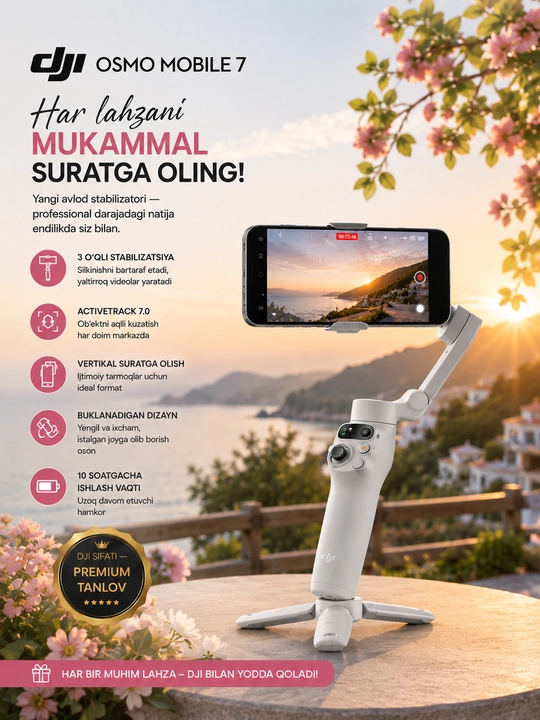DJI Osmo Mobile 7 stabilizator - 