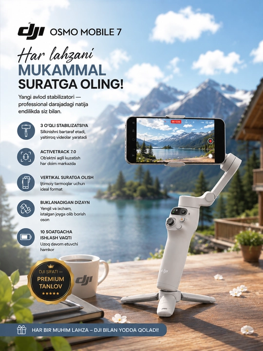 DJI Osmo Mobile 7 стабилизатор 