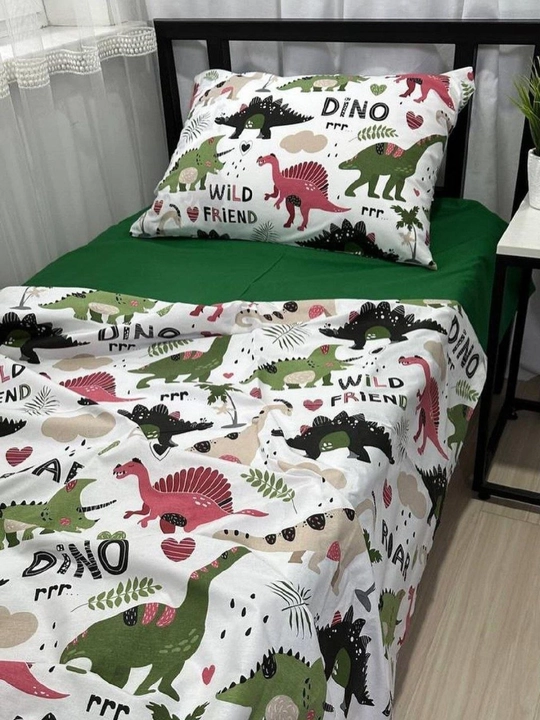 100% paxtadan tayyorlangan poplin choyshab, 1 ta yotoq to‘plami, yostiq jildi 50×70 sm - 
