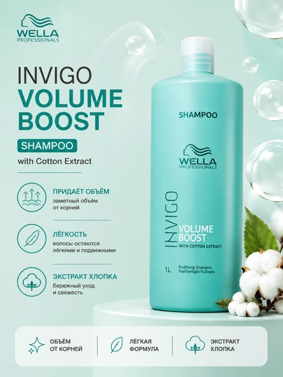 VOLUME BOOST Шампунь для придания объема - 