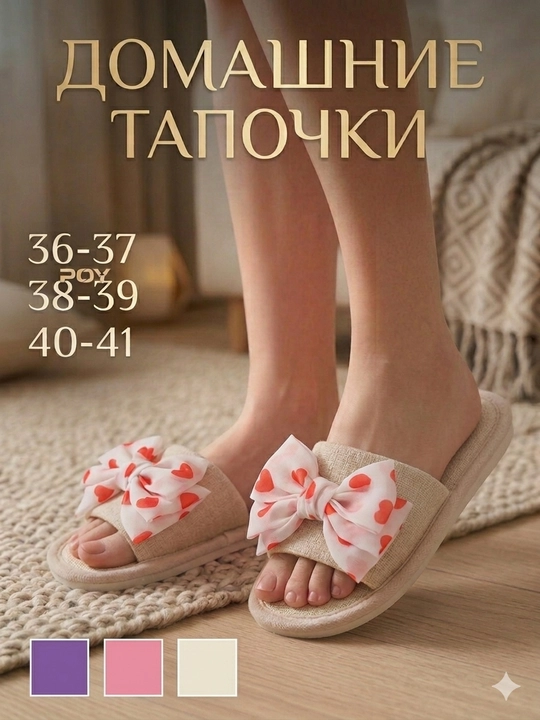 Домашние тапочки для женщин, тапочки женские, домашние тапочки - 