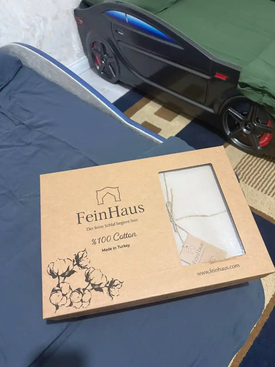 Комплект постельного белья от FainHouse — дышащая муслиновая ткань, 100% хлопок