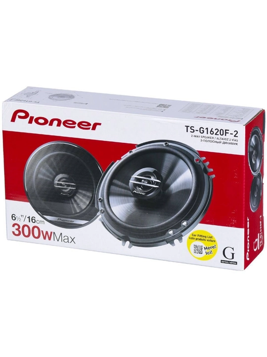 Pioneer TS-G1620F-2 avtomobil kolonkasi 16 sm, 2 chiziqli, qora